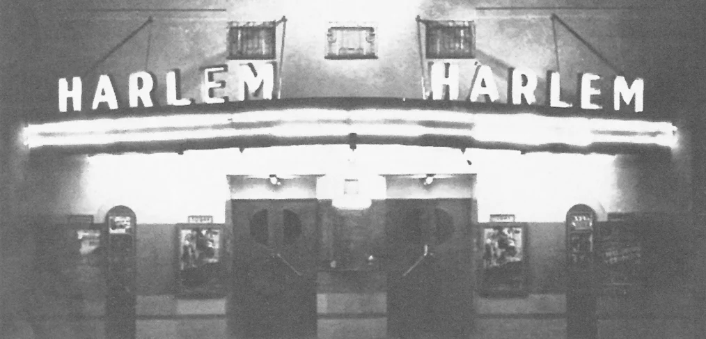 Historical image of former Harlem Theater, in Austin TX