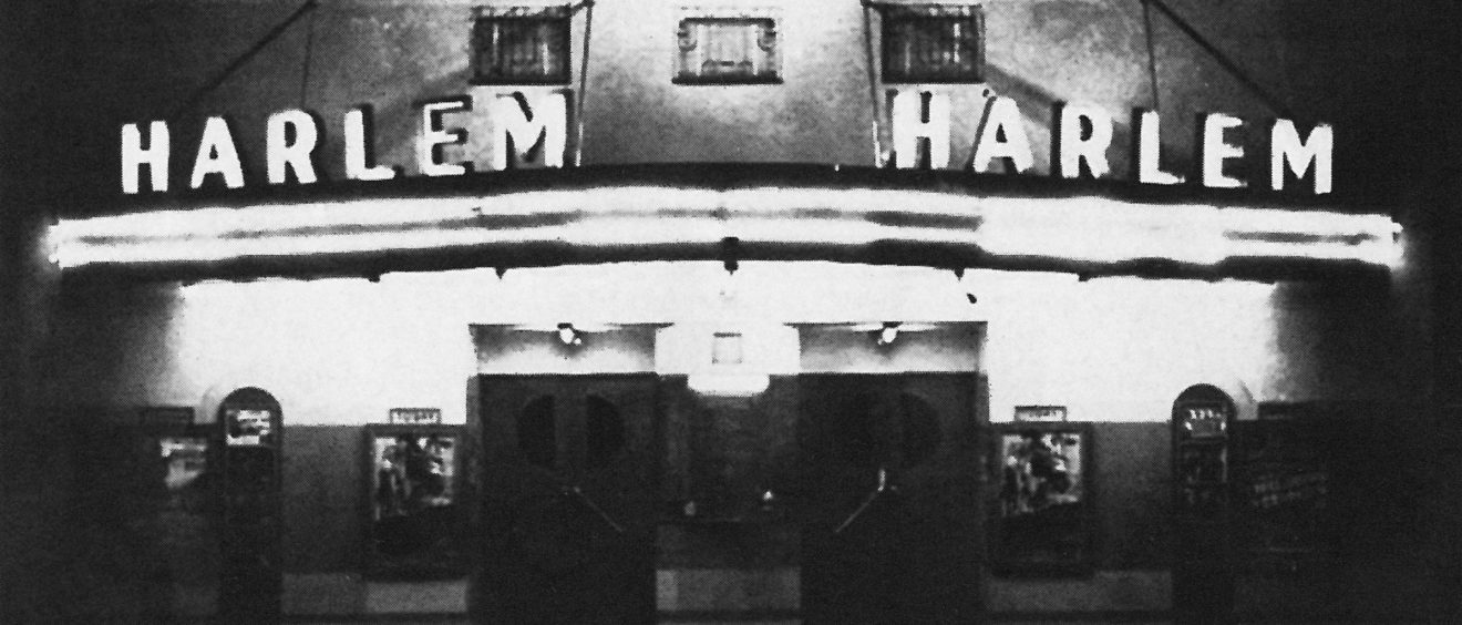 Historical image of former Harlem Theater, in Austin TX